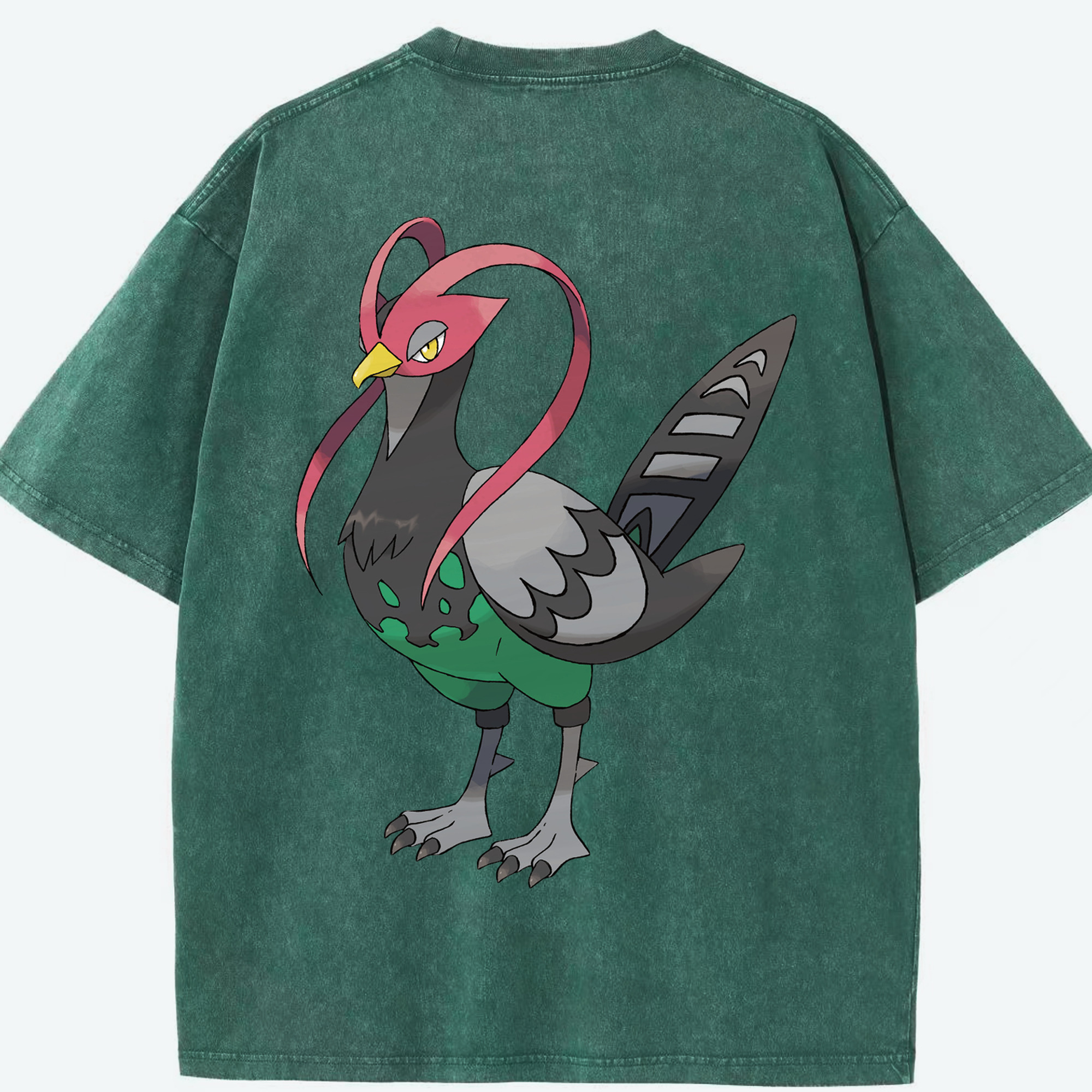 （画像用） ポケットモンスター Pokémon 綿100% ヴィンテージ風 半袖Tシャツ（背面プリント）